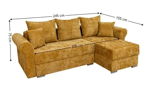 Coltar Extensibil Elsa XXS Bonell Mustar - Kim 05 Interschimbabil