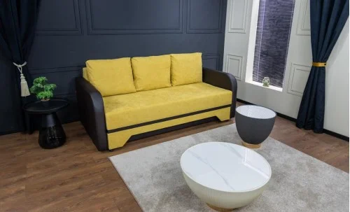 Canapea Extensibilă Corina Memory Max, Mustar