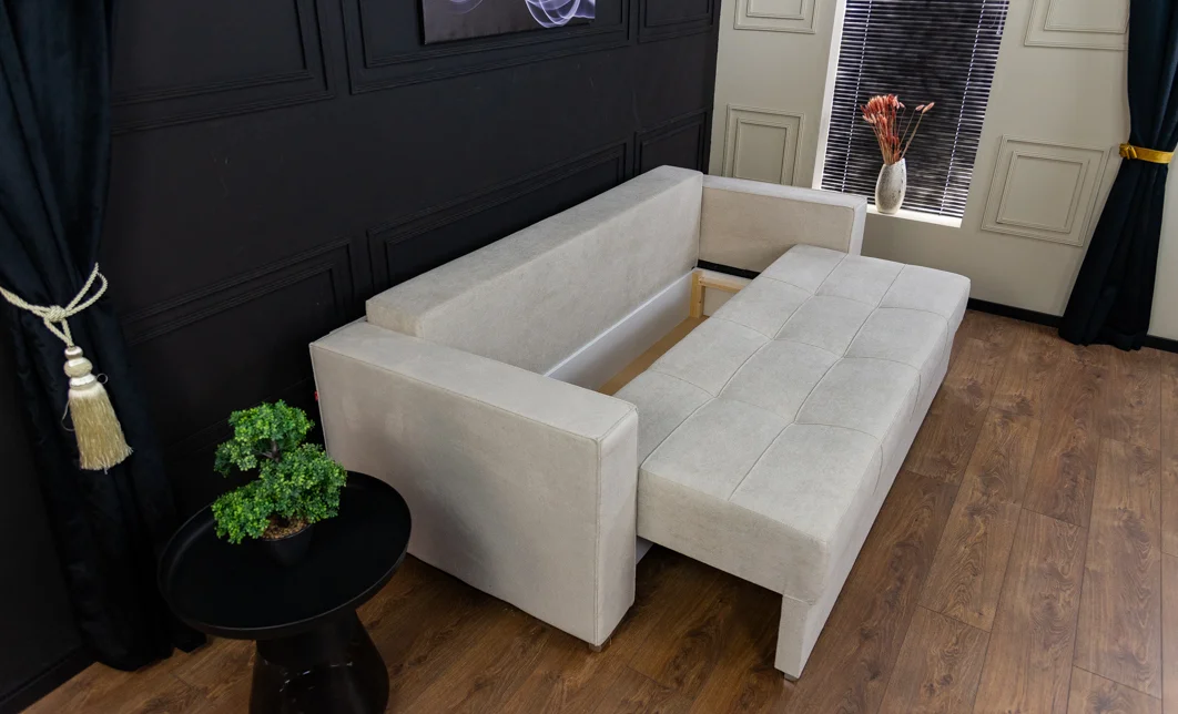 Canapea Extensibilă Claudia Memory Mini, Bej 8