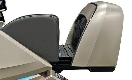 Fotoliu de Masaj VD-L136P Bej/Gri, 4D Dual Core, Șină SL 135 cm, Zero Gravity, Încălzire, Bluetooth