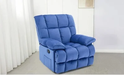 Fotoliu Rotativ cu Recliner Manual KJC4423 Albastru