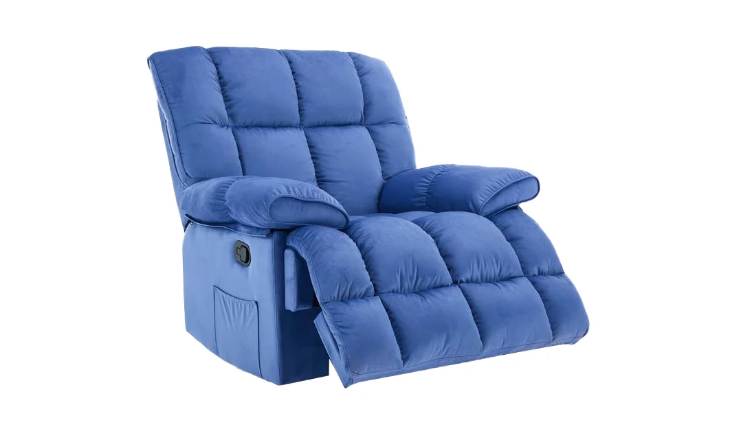 Fotoliu Rotativ cu Recliner Manual KJC4423 Albastru 3