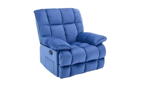 Fotoliu Rotativ cu Recliner Manual KJC4423 Albastru