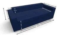 Canapea Extensibilă Claudia Bonell Mini, Albastru 4