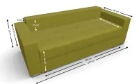 Canapea Extensibilă Claudia Bonell Mini, Verde masliniu 4