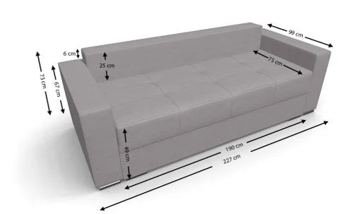 Canapea Extensibilă Claudia Bonell Mini, Bej
