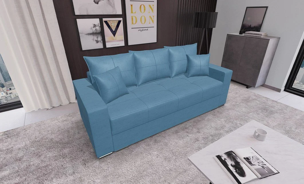 Canapea Extensibilă Claudia Bonell Mini, Albastru deschis 2