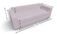 Canapea Extensibilă Claudia Bonell Mini, Violet 4