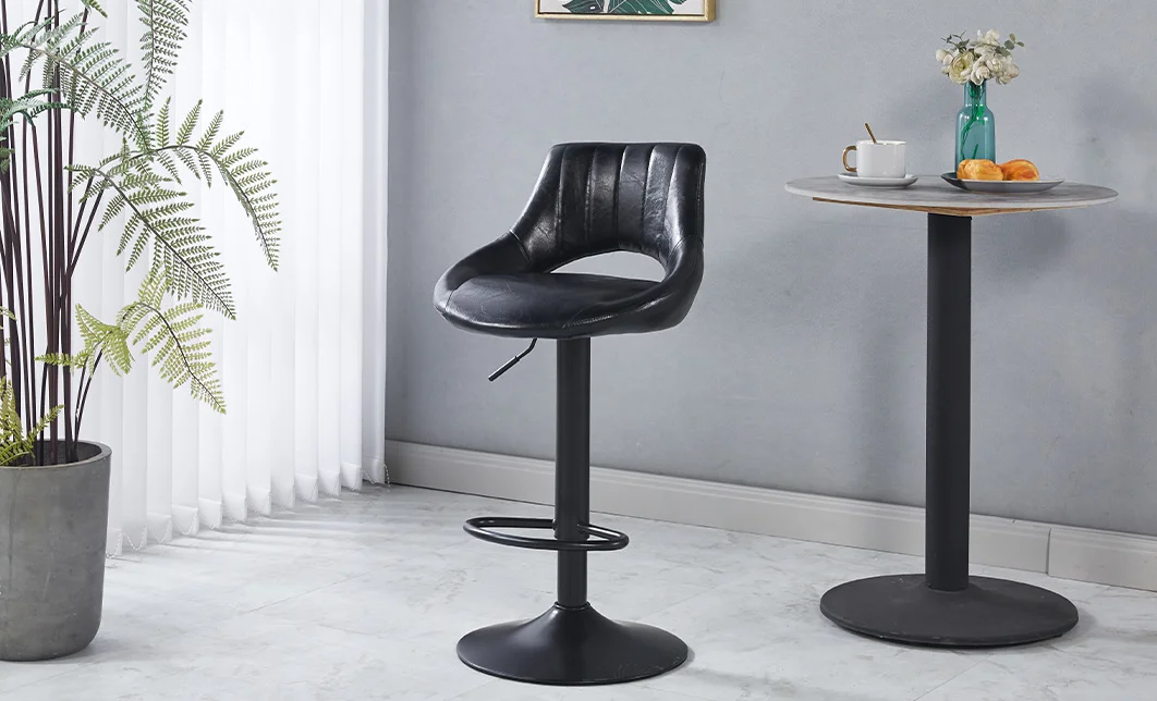Scaun Bar KJC338 Negru