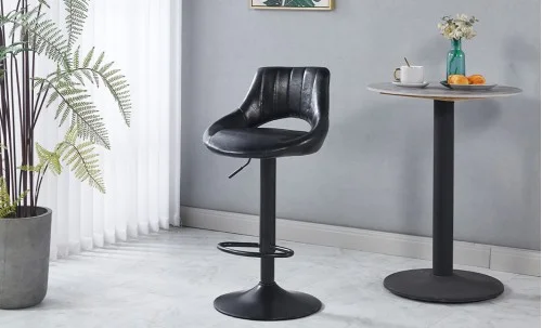 Scaun Bar KJC338 Negru