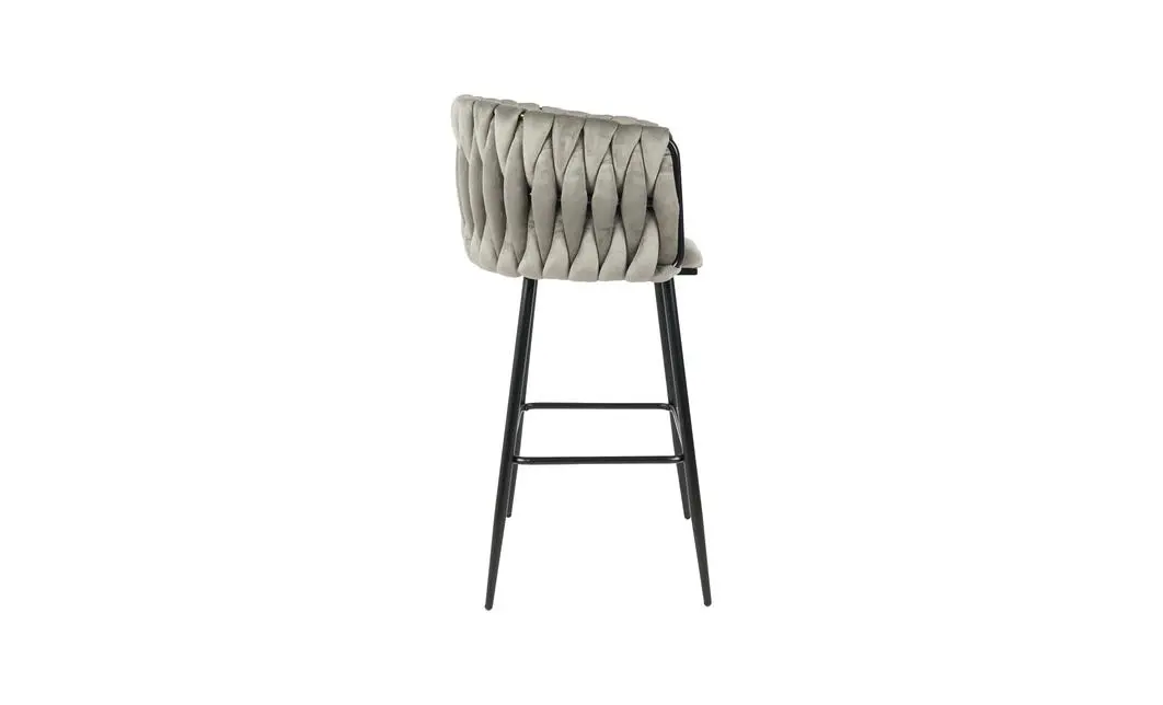 Scaun Bar KJC365 Gri & Picioare Negre 4