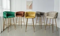Scaun Bar KJC365 Maro & Picioare Aurii 6