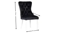 Scaun Living KJC005 Negru/Alb 1