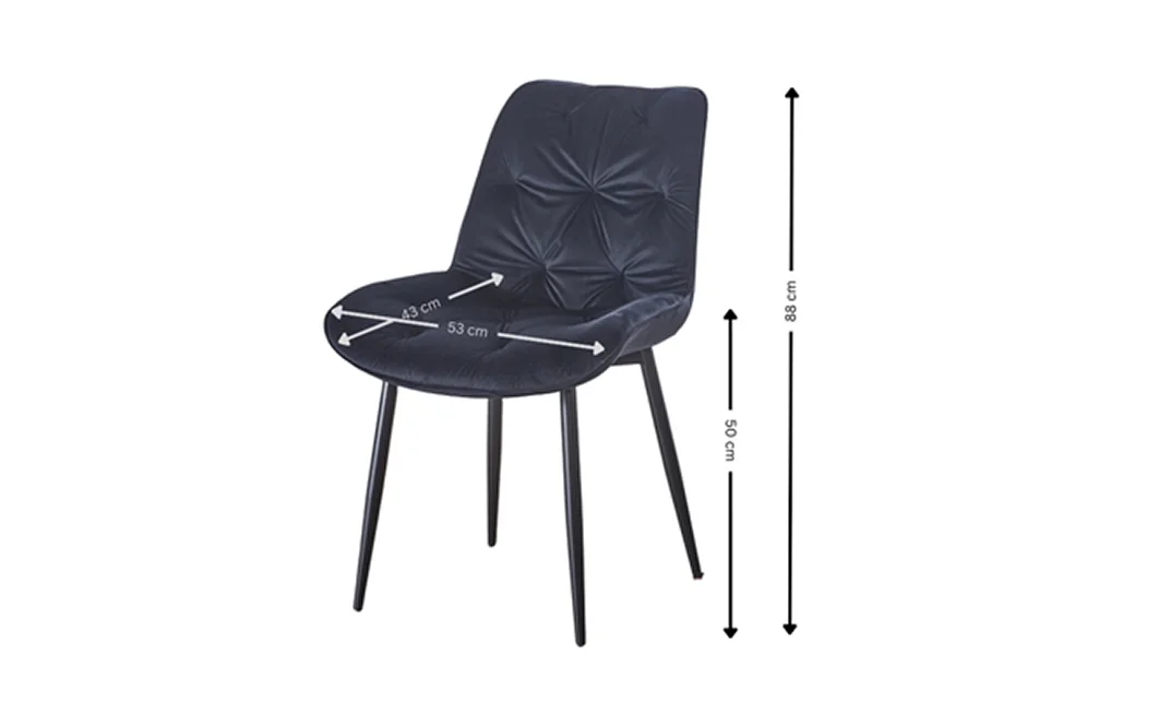 Scaun Living KJC0357 Negru 2
