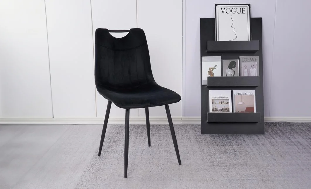 Scaun Living Tapitat KJC0358 Negru