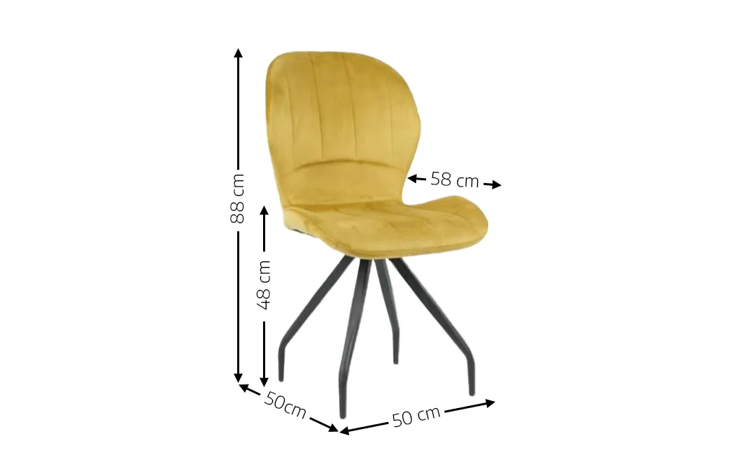 Scaun Living KJC0360 Galben 1