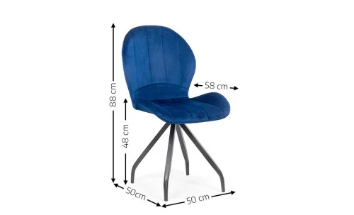 Scaun Living KJC0360 Albastru
