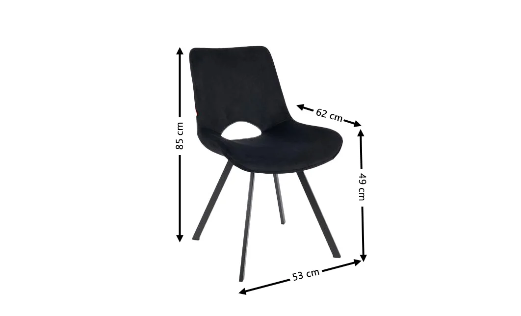 Scaun Living KJC361 Negru 1