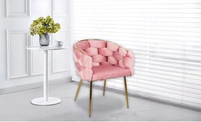 Scaun Living Tapitat KJC15 Roz