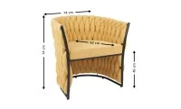 Scaun Living KJC4342 Galben 1