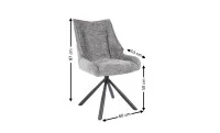 Scaun Living KJC4346 Gri