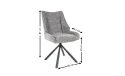 Scaun Living KJC4346 Gri