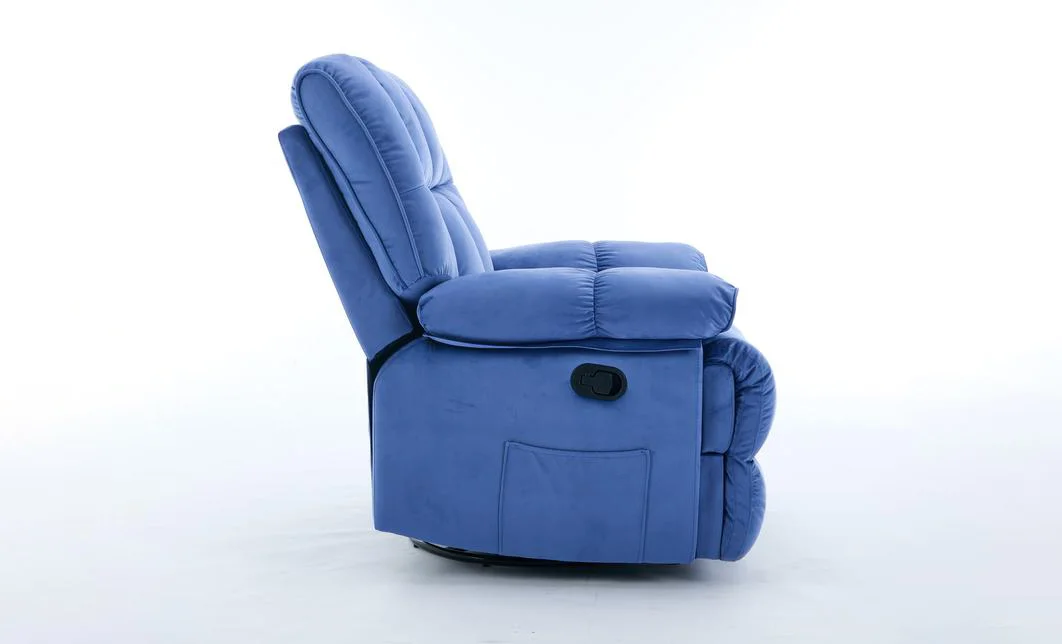 Fotoliu Rotativ cu Recliner Manual KJC4423 Albastru 8