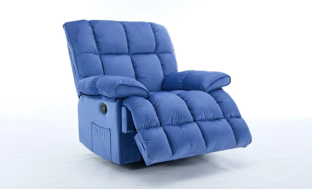 Fotoliu Rotativ cu Recliner Manual KJC4423 Albastru 4
