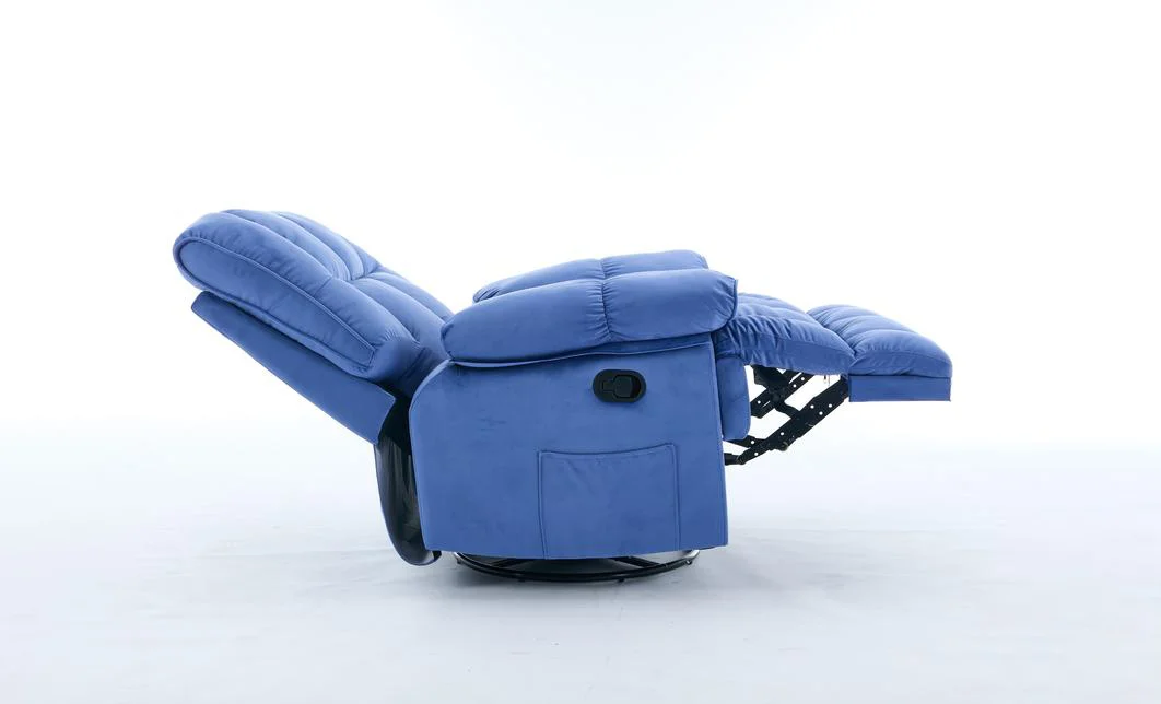 Fotoliu Rotativ cu Recliner Manual KJC4423 Albastru 5