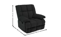 Fotoliu Rotativ cu Recliner KJC4423 Negru