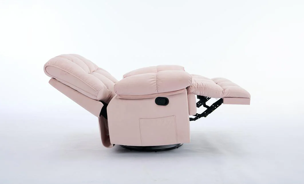 Fotoliu Rotativ cu Recliner KJC4423 Roz 3