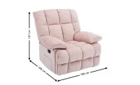Fotoliu Rotativ cu Recliner KJC4423 Roz