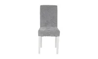 Scaun Living KJC5698 Gri cu Picioare Albe 2