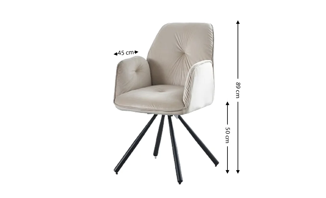 Scaun Living Rotativ KJC80 Bej 1
