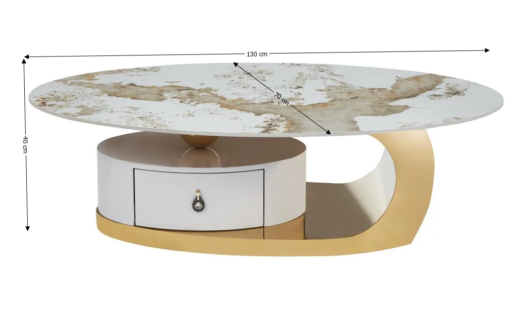 Masă de Cafea KJCT5334 Pandora/Gold 2