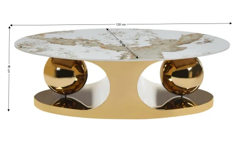 Măsuță  Cafea KJCT5333 Pandora/Gold