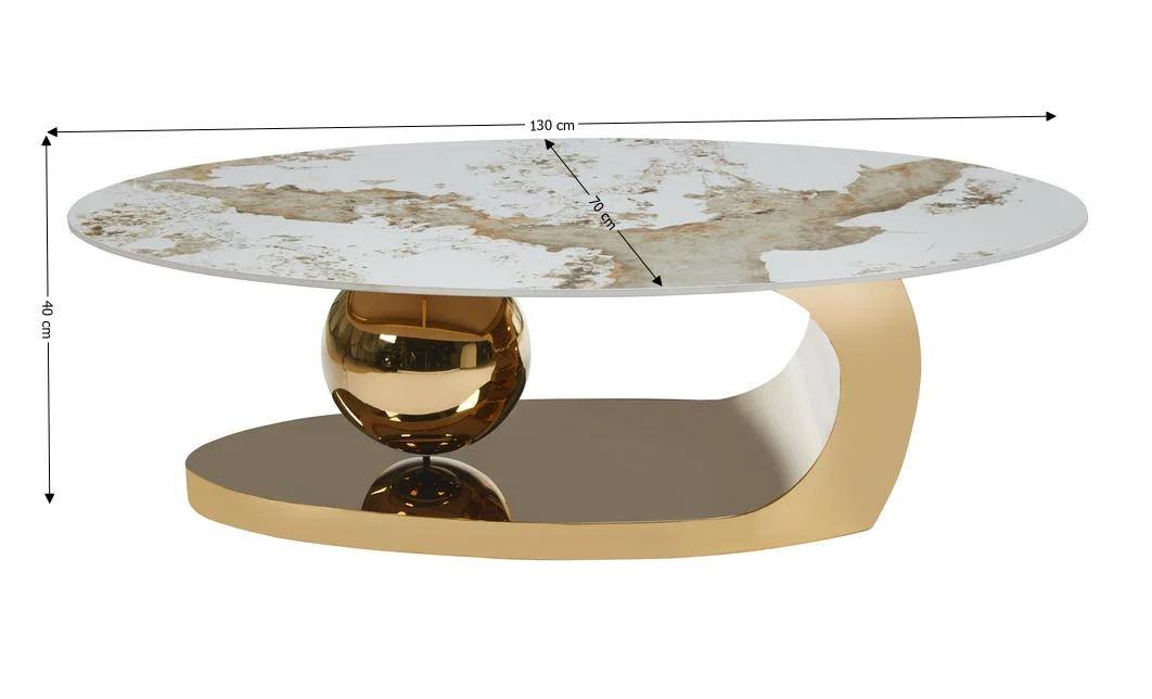 Măsuță Cafea KJCT5330 Pandora/Gold 2
