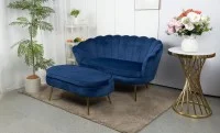 Set Marbella Canapea cu Masuta KJL213, Albastru