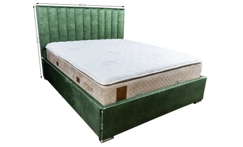 Pat Tapitat Klaus 2, verde/somieră metal, 180x200