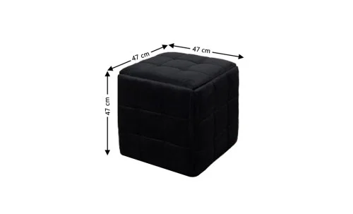 Set 5 tabureți KTC2281 Negru