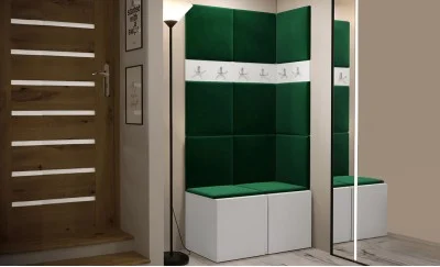 Cuier Hol Luca 9, Alb/Verde - Manila 35