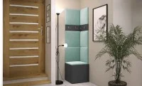 Cuier Hol Luca 11, Grafit/Verde menta - Manila 11