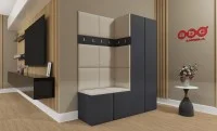Cuier Hol Luca 2, Grafit/Crem - Manila 02