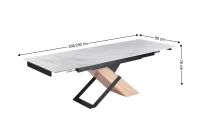 Masa Living Extensibila cu Blat Alb KJCT4713 1