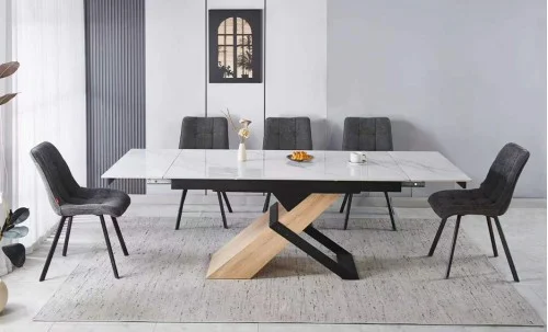 Masa Living Extensibila cu Blat Alb KJCT4713