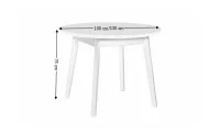 Masă Dining Extensibila Oslo 4 cu Blat Alb 3