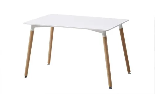 Set Masă Living SL673 Albă cu 4 Scaune J901 Maro