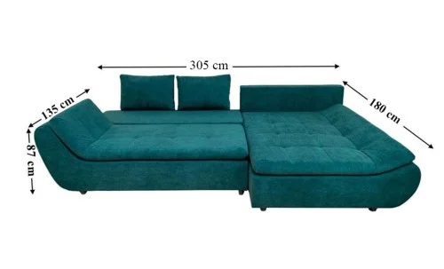 Colțar Extensibil Relax Verde - Vega 27 Dreapta