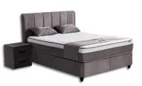 Set Pat Tapitat cu Saltea Belicia Gri, 160 x 200  7