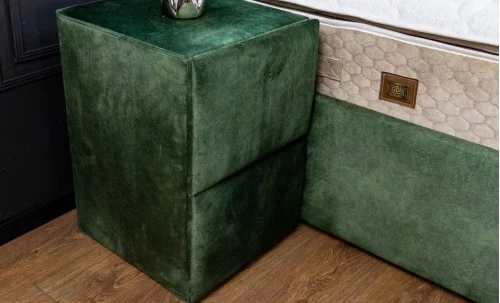 Pat Tapitat Klaus 2, verde/somieră metal, 160x200